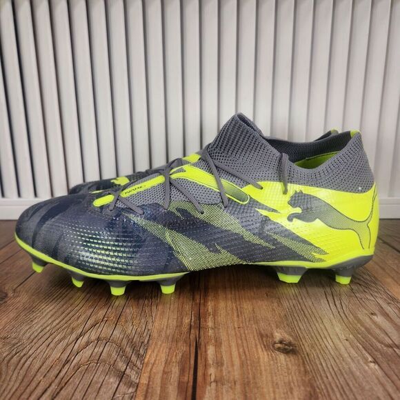 PUMA Future 7 Match Rush FG/AG Mens Size 12 Gray Green Soccer Cleats 107842-01 - Picture 4 of 11